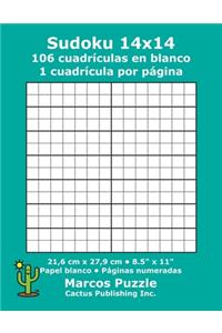 Sudoku 14x14 - 106 cuadrículas en blanco