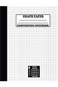 Graph Paper Composition Notebook. Quad Ruled-4 Squares Per Inch