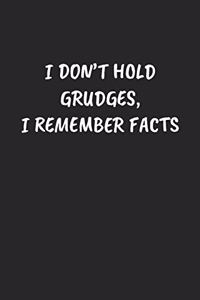 I Don't Hold Grudges, I Remember Facts