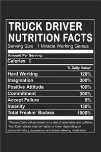 Truck Driver Nutrition Facts