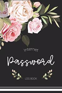 Internet Password Logbook: The Personal Internet Password Log Book Alphabetical Password logbook To Protect Usernames Pocket Size Flower For Girls Women Floral 6 x 9