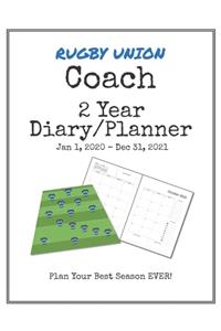 Rugby Union Coach 2020-2021 Diary Planner