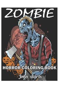 Zombie Horror Coloring Book