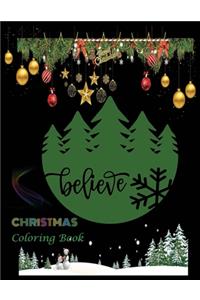 Believe CHRISTMAS coloring Book