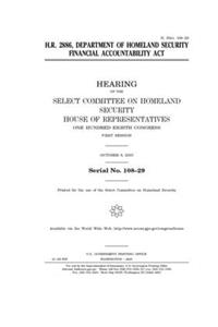H.R. 2886, Department of Homeland Security Financial Accountability Act