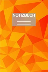 Notizbuch A5 Muster Orange Formen