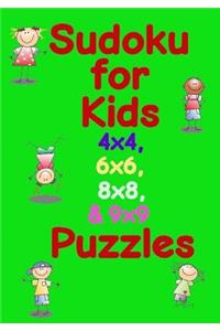 Sudoku for Kids 4x4, 6x6, 8x8, & 9x9 Puzzles