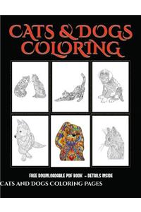Cats and Dogs Coloring Pages
