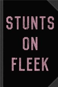 Stunts on Fleek Cheer Cheerleading Journal Notebook