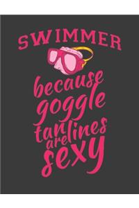 Swimmer Because Goggle Tan Lines Are Sexy