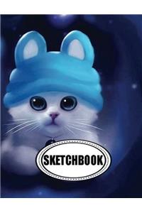 Sketchbook : Cats: 120 Pages of 8.5 x 11 Blank Paper for Drawing, Doodling or Sketching (Sketchbooks)