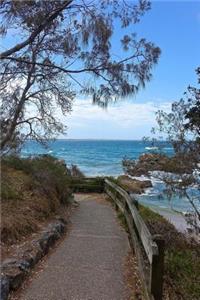 Beach: 150 Lined Journal Pages / Diary / Notebook Featuring Pathway Walkway to the Beach Ocean on the Cover