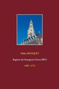 Registre des bourgeois d'Arras BB52 - 1693-1711