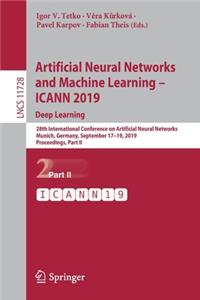 Artificial Neural Networks and Machine Learning - Icann 2019: Deep Learning