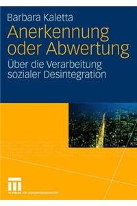 Anerkennung Oder Abwertung