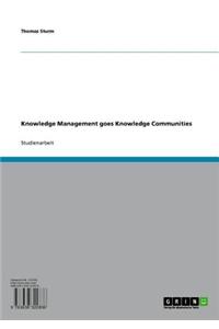 Knowledge Management Goes Knowledge Communities
