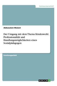 Umgang mit dem Thema Kindeswohl. Professionalität und Handlungsmöglichkeiten eines Sozialpädagogen