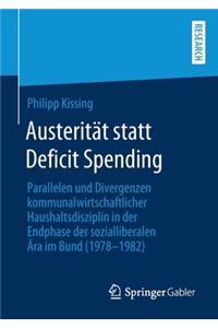 Austerität statt Deficit Spending
