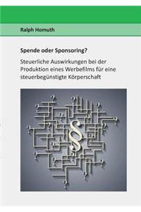 Spende oder Sponsoring?