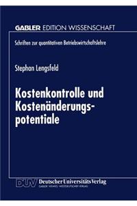 Kostenkontrolle und Kostenänderungspotentiale