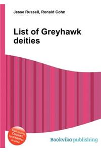 List of Greyhawk Deities