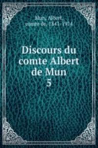 Discours du comte Albert de Mun