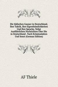 Die Judischen Gauner in Deutschland