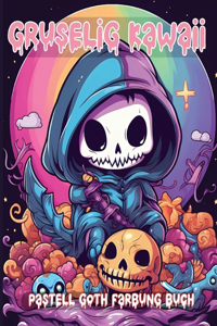 Gruseliges Kawaii Pastel Goth Farbung Buch