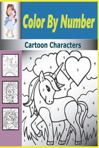 Color By Number Cartoon Characters
