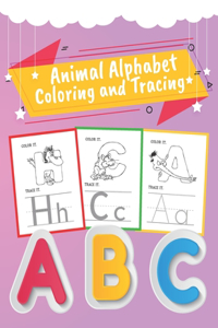 Animal Alphabet Coloring and Tracing