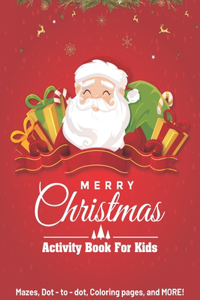 Merry Christmas Activity Book for Kids