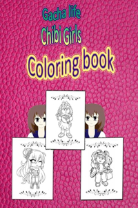 gacha life chibi girls coloring book