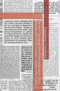 News Clippings from Bloomington, Paris, Monticello & St. Charles, Idaho 1857-1889