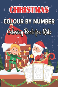 Christmas Colour By Number Coloring Book for Kids