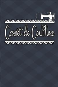 Carnet de notes Couture - 120 pages de projet avec des listes de tâches des croquis des mesures des descriptions