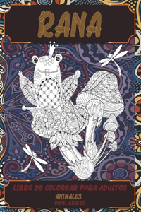 Libro de colorear para adultos - Papel grueso - Animales - Rana