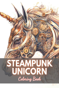 Steampunk Unicorn Coloring Book