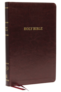 KJV, Deluxe Thinline Reference Bible, Leathersoft, Burgundy, Thumb Indexed, Red Letter, Comfort Print