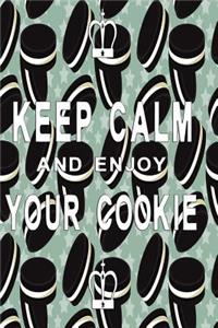Notizbuch Keep Calm and enjoy your cookie