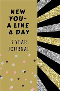 New You A Line A Day 3 Year Journal