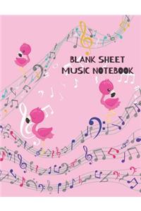 Blank Sheet Music Notebook