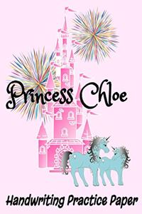 Princess Chloe Handwriting Practice Paper