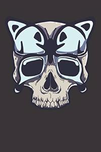 Skull Butterfly Halloween Costume Notebook Journal