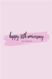 Happy 50th Anniversary Notebook