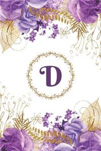 Plan on It Undated 12 Month Weekly Calendar Planner - Personalized Letter D