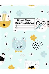 Blank Sheet Music Notebook