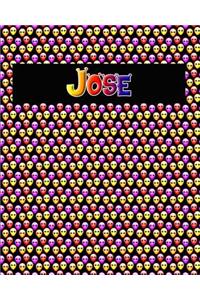 120 Page Handwriting Practice Book with Colorful Alien Cover Jose