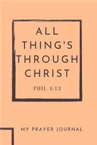All Thing's Through Christ