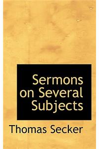 Sermons on Several Subjects