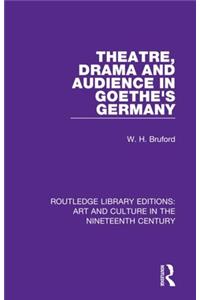 Theatre, Drama and Audience in Goethe's Germany